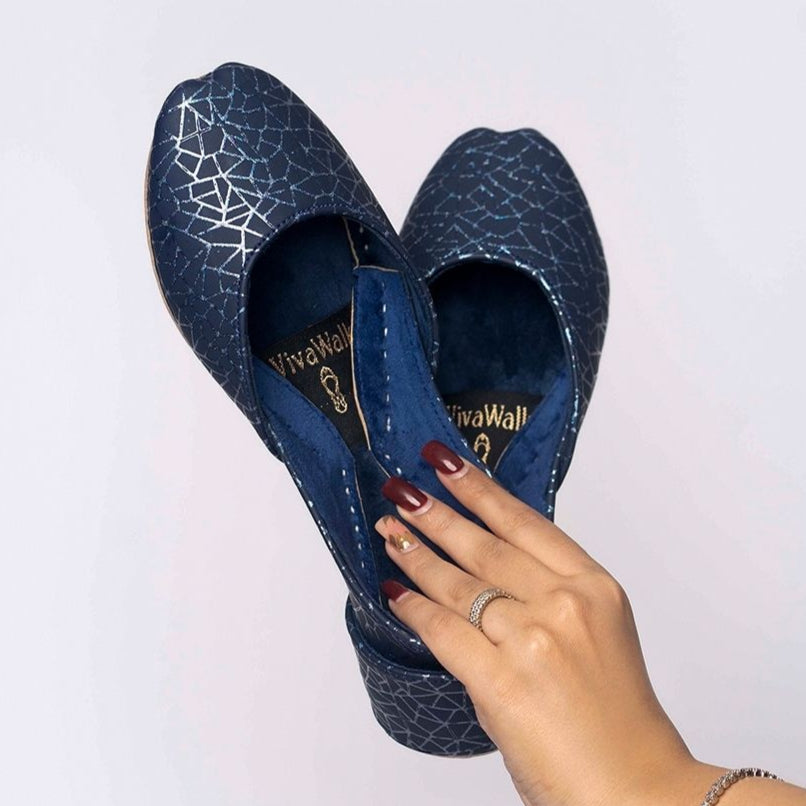 Classic Sapphire Vivawalk khussa shoes online