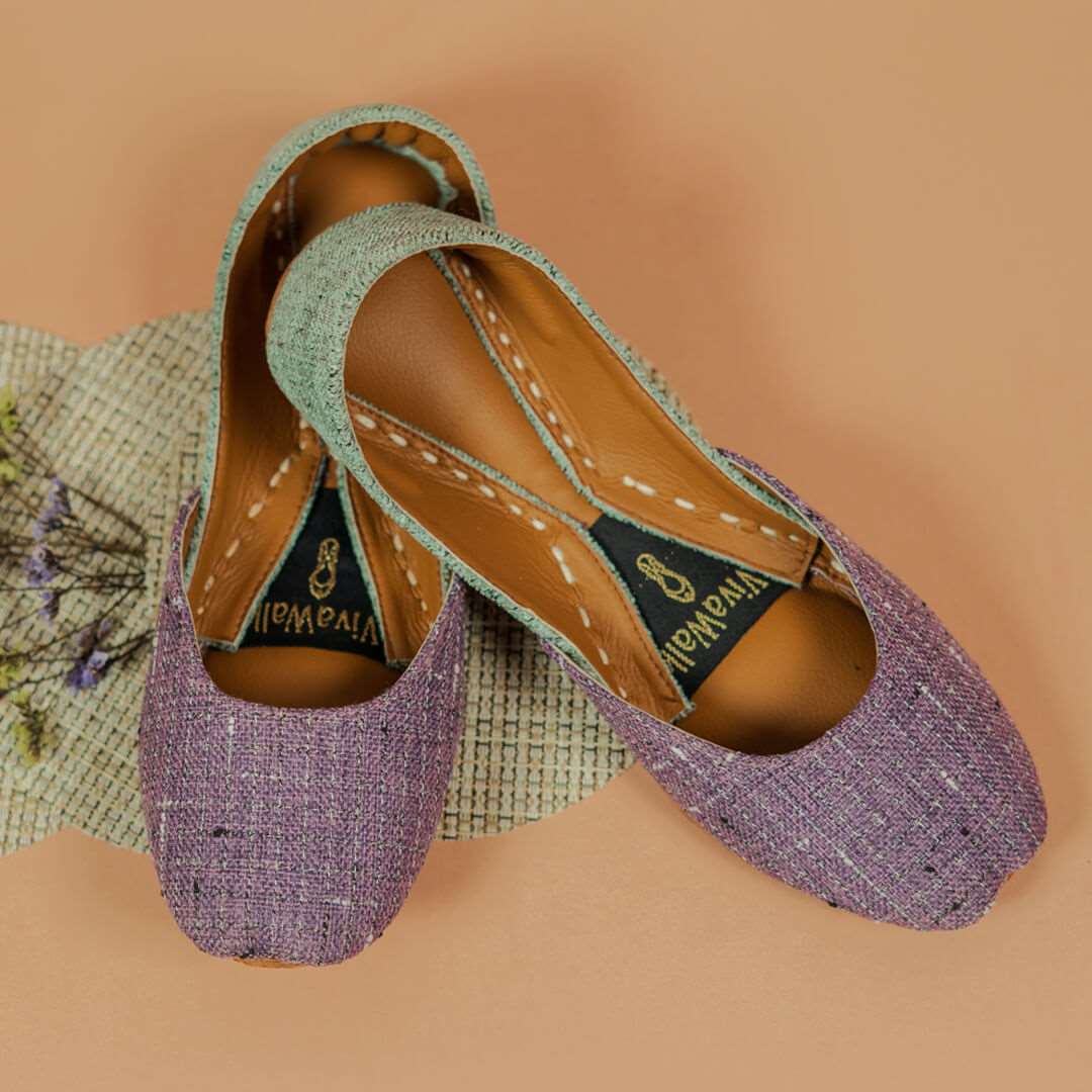 Lavender Mist Vivawalk khussa shoes online