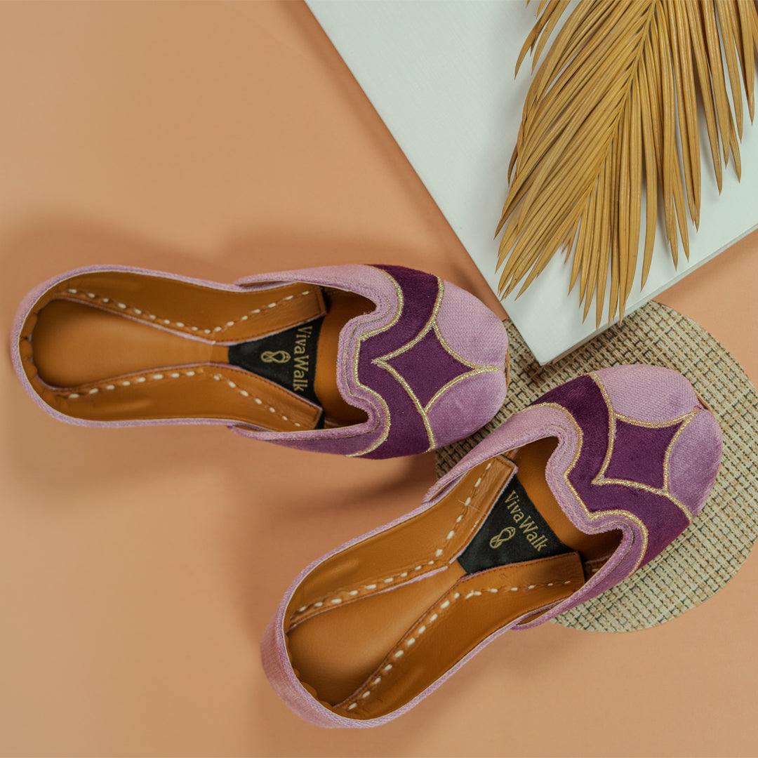 Lilac Grace Vivawalk khussa shoes online