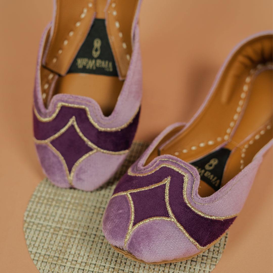 Lilac Grace Vivawalk khussa shoes online