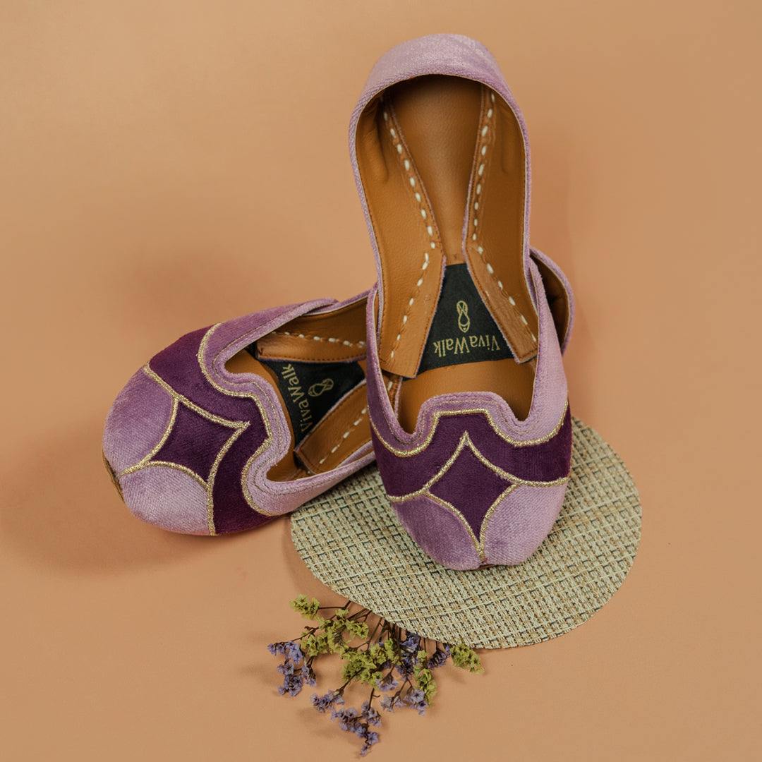 Lilac Grace Vivawalk khussa shoes online