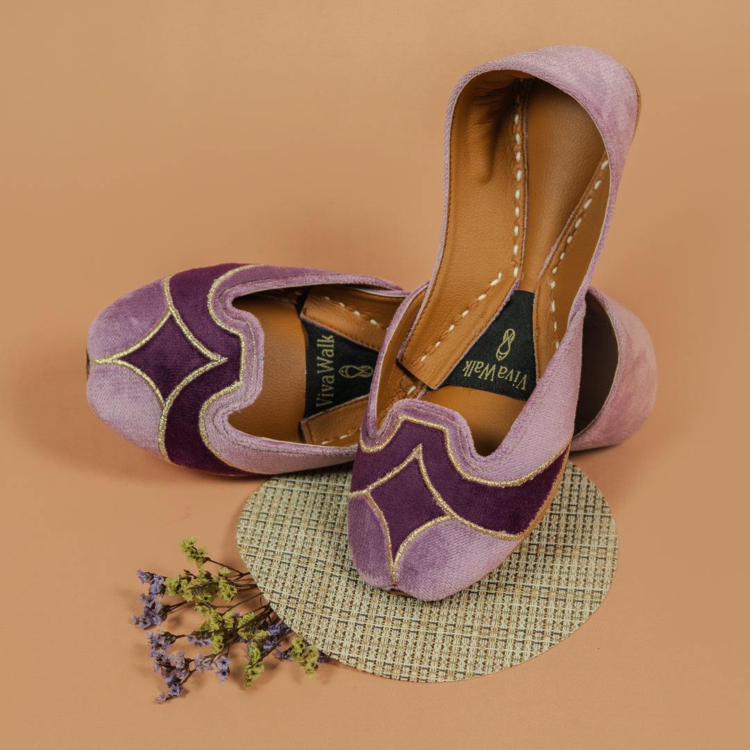 Lilac Grace Vivawalk khussa shoes online