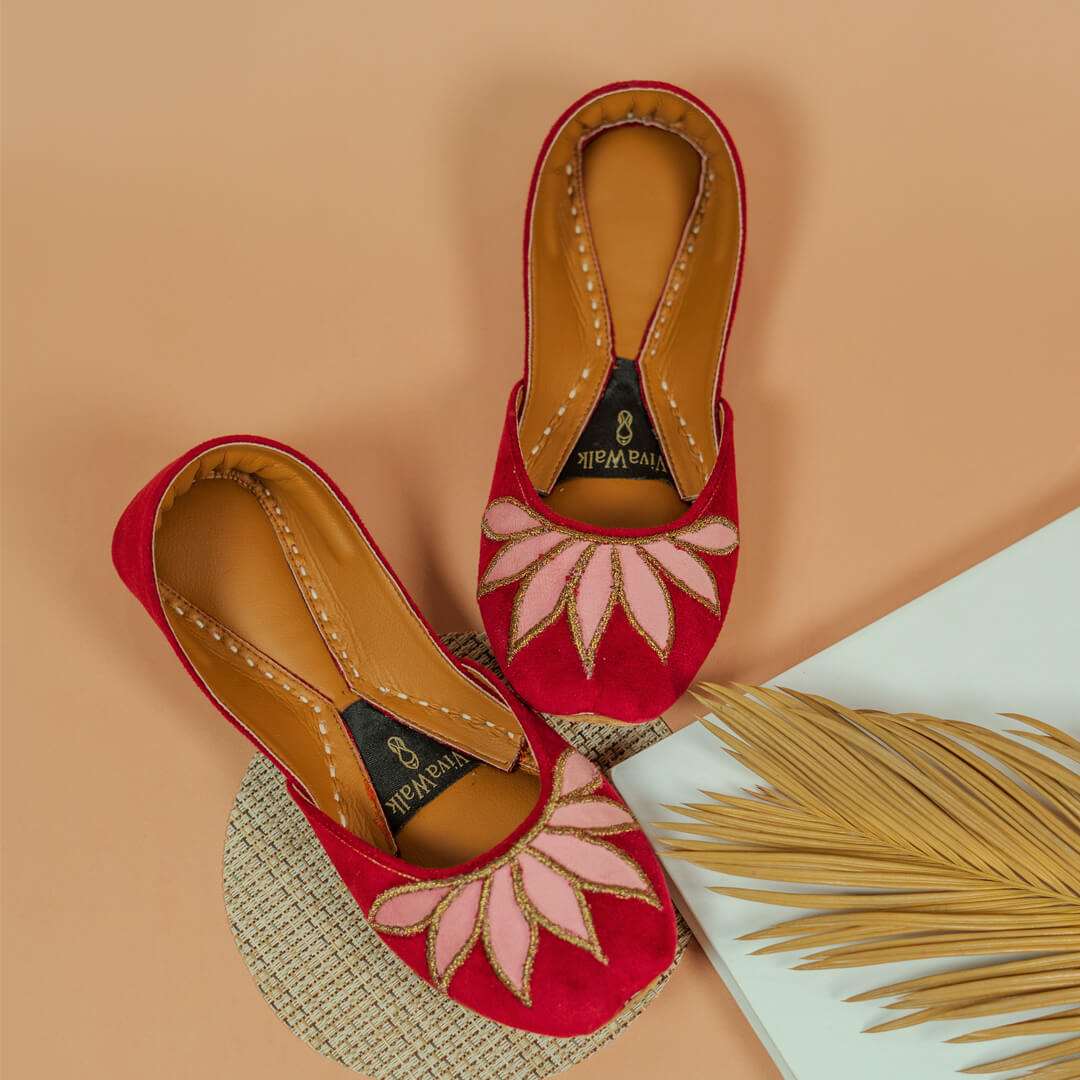 Rosé Symphony Vivawalk khussa shoes online