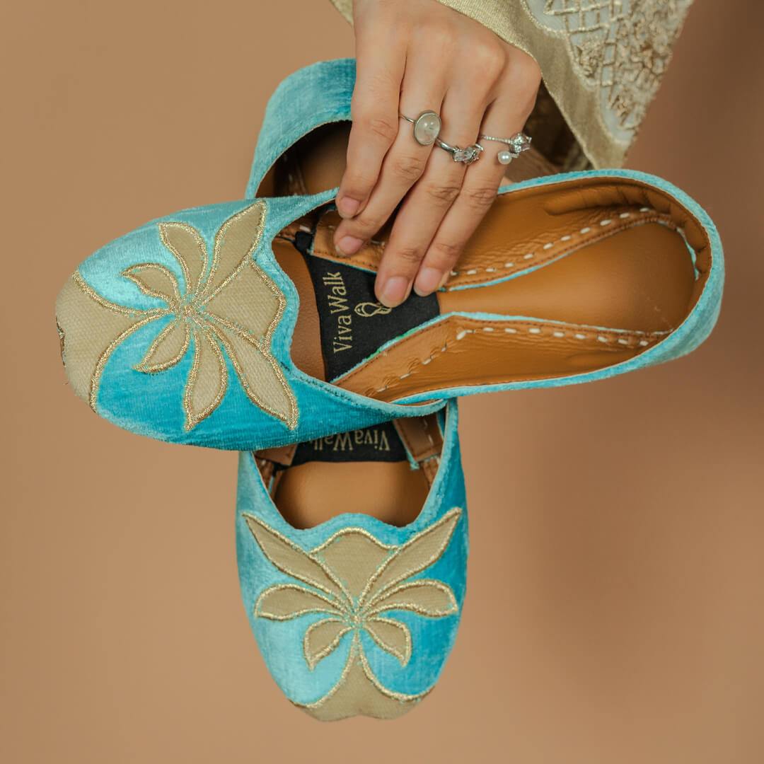 Aqua Bloom Vivawalk khussa shoes online