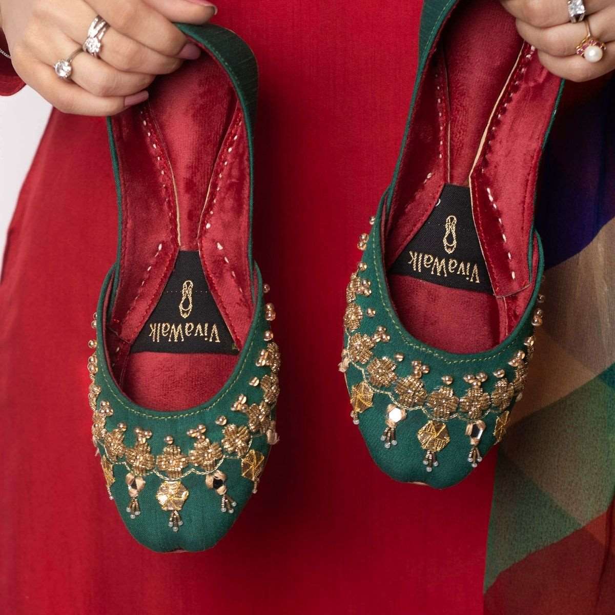 Jade Dynasty Vivawalk khussa shoes online