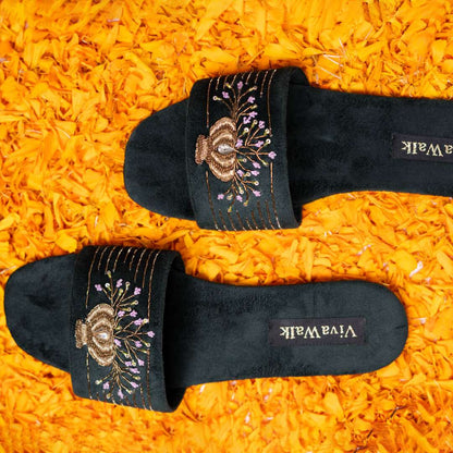 Gul-e-zahra Vivawalk flats chappals