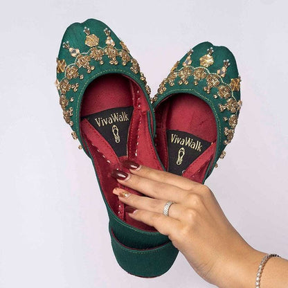 Jade Dynasty Vivawalk khussa shoes online