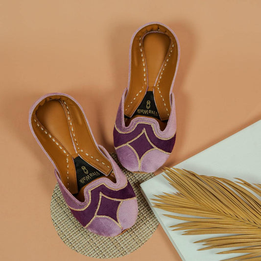 Lilac Grace Vivawalk khussa shoes online